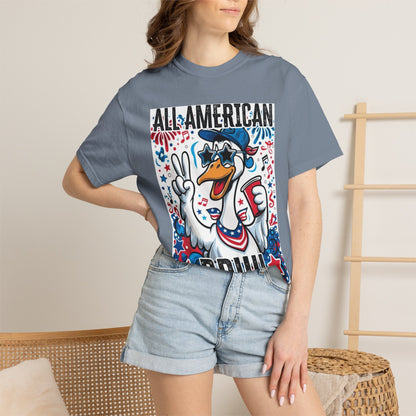 All American Bruh Duck Graphic T-Shirt — Patriotic 4th of July Tee