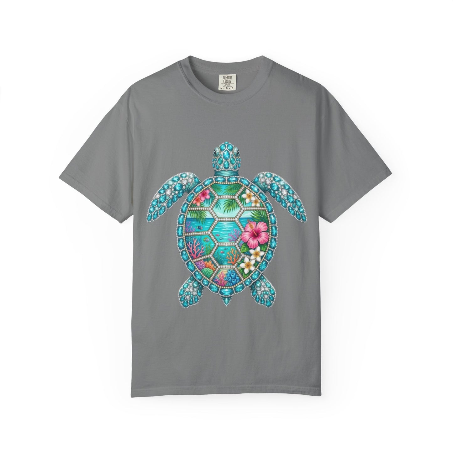 Sea Turtle Floral T-Shirt — Tropical Hawaiian