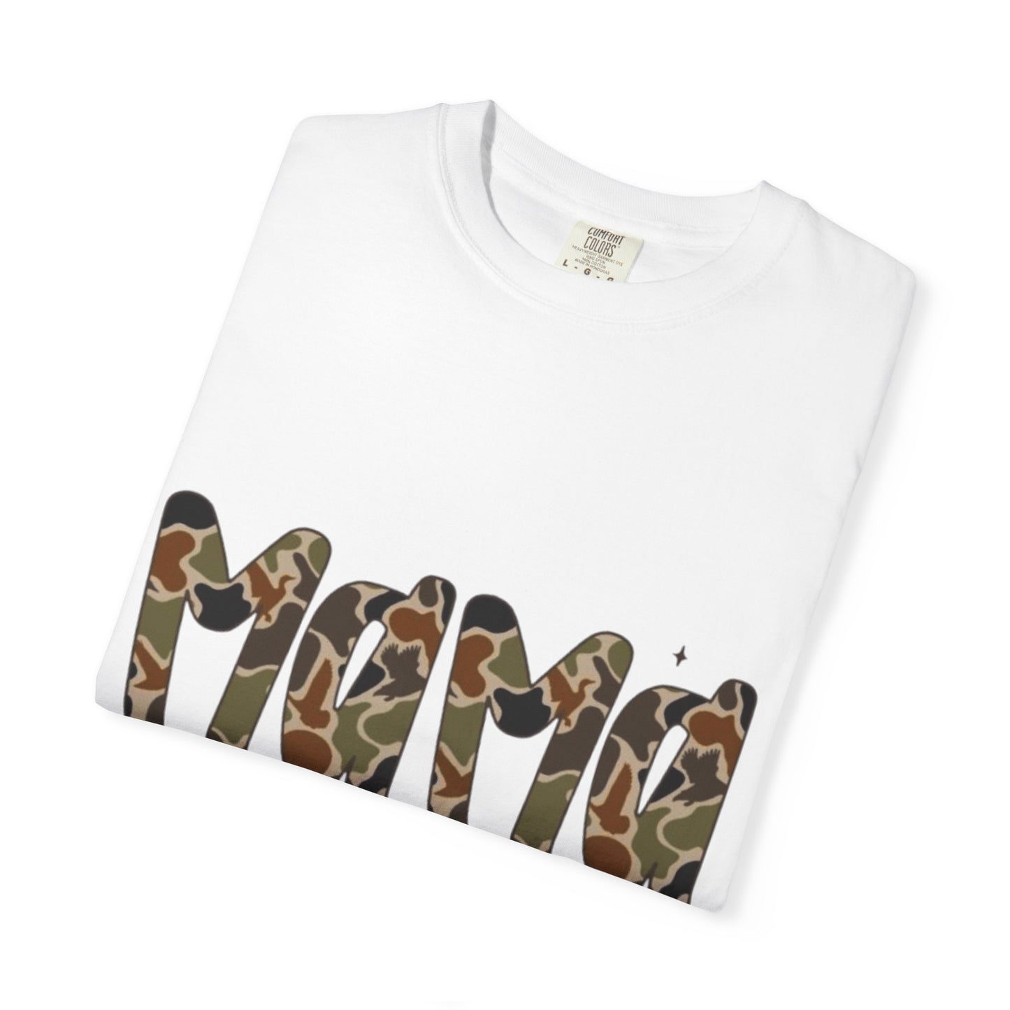 Mama Camo Bow T-Shirt — Military Print Mom Tee for Mother's Day & Everyday