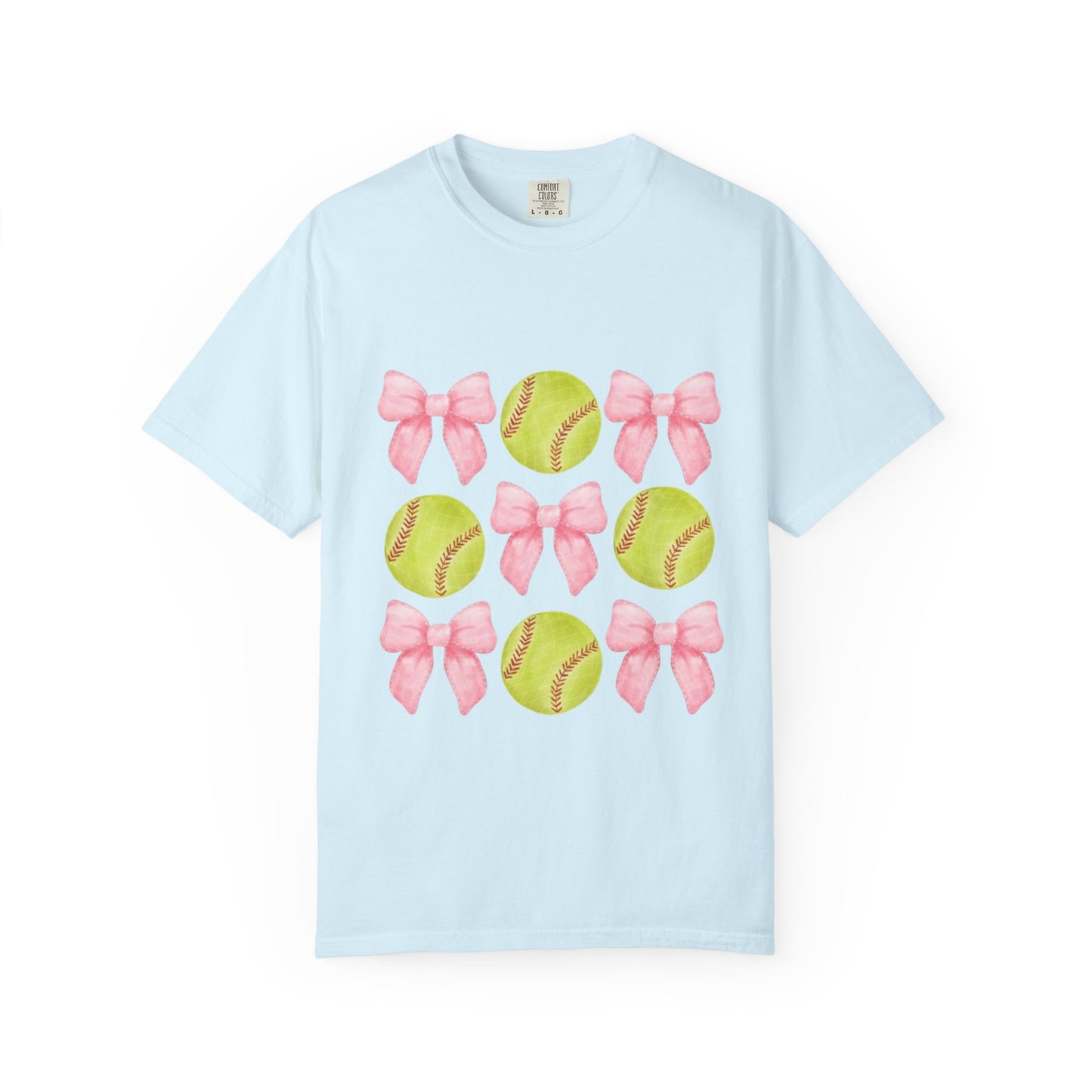 Softball & Pink Bows T-Shirt