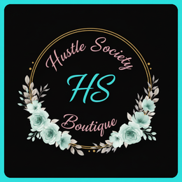 Hustle Society Boutique - Curved Text