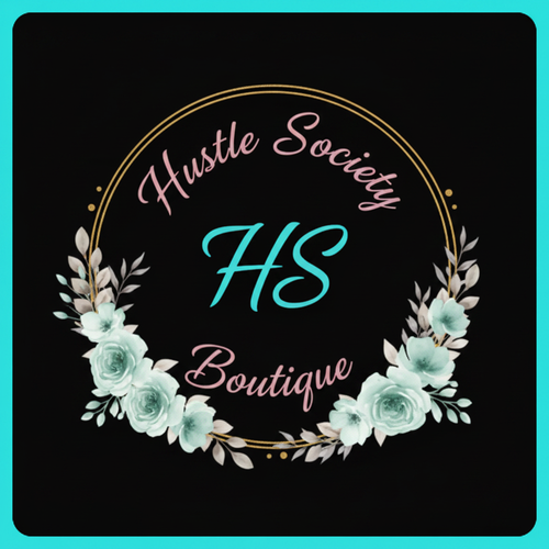 Hustle Society Boutique - Curved Text